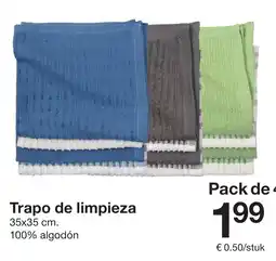 Zeeman Trapo de limpieza oferta