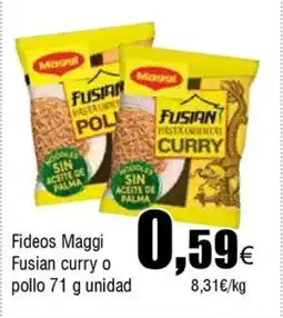 FROIZ MAGGI Fideos Fusian curry o pollo oferta