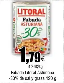 FROIZ LITORAL Fabada Asturiana -30% de sal y grasa oferta