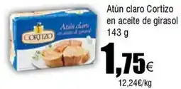 FROIZ CORTIZO Atún claro en aceite de girasol oferta
