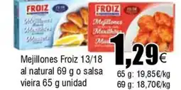 FROIZ FROIZ Mejillones 13/18 al natural salsa viera oferta