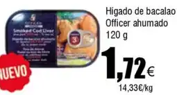 FROIZ Hígado de bacalao Officer ahumado oferta