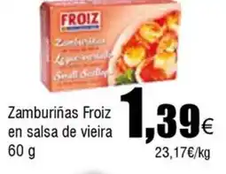 FROIZ FROIZ Zamburiñas en salsa de vieira oferta