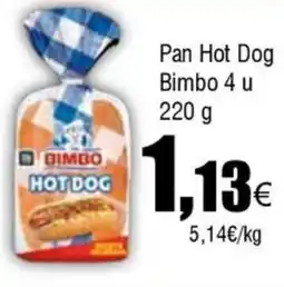 FROIZ BIMBO Pan Hot Dog oferta