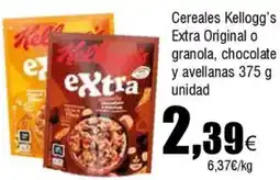 FROIZ KELLOGG'S Cereales Extra Original o granola, chocolate y avellanas oferta