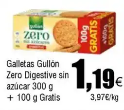 FROIZ GULLON Galletas Zero Digestive sin azúcar oferta