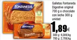 FROIZ FONTANEDA Galletas Digestive original o chocolate con leche oferta