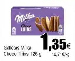 FROIZ MILKA Galleta Choco Thins oferta