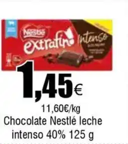 FROIZ Chocolate Nestlé leche intenso 40% oferta