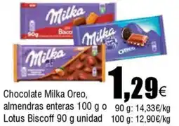 FROIZ Chocolate Milka almendras enteras oferta