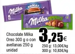 FROIZ Chocolate Milka Oreo o con avellanas oferta
