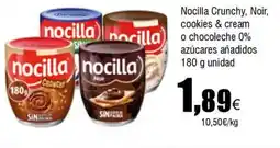 FROIZ NOCILLA Crunchy, Noir, cookies & cream o chocoleche 0% azúcares añadidos oferta