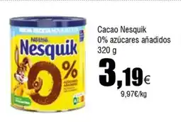 FROIZ NESQUIK Cacao 0% azúcares añadidos oferta
