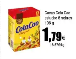FROIZ COLA COA Cacao o estuche 6 sobres oferta