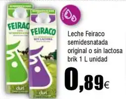 FROIZ FEIRACO Leche semidesnatada original o sin lactosa oferta