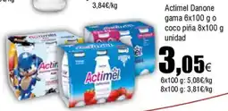 FROIZ ACTIMEL Danone gama o coco piña oferta