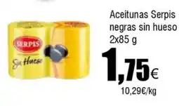 FROIZ SERPIS Aceitunas negras sin hueso oferta