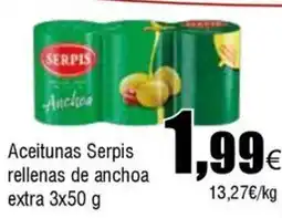 FROIZ SERPIS Aceitunas rellenas de anchoa extra oferta