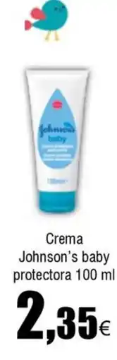 FROIZ JOHNSON'S Crema baby protectora oferta