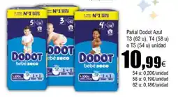 FROIZ DODOT Pañal Azul T3 (62 u), T4 (58 u) o T5 (54 u) oferta