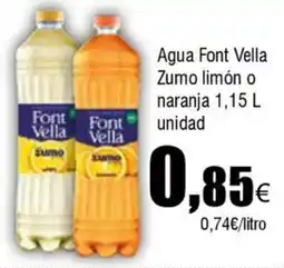 FROIZ FONT VELLA Agua Zumo limón o naranja oferta