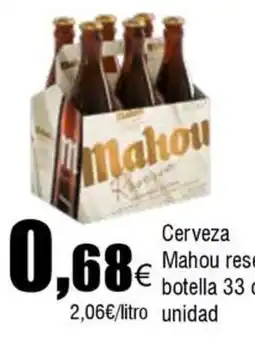 FROIZ MAHOU Cerveza reserva oferta