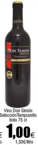 FROIZ DON SIMON Vino Selección Tempranillo tinto oferta