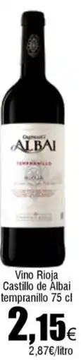 FROIZ Vino RiojaCastillo de Albai tempranillo oferta