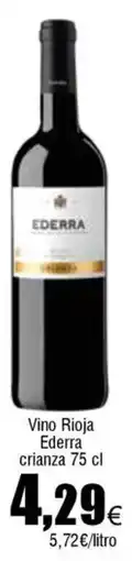 FROIZ EDERRA Vino Rioja crianza oferta