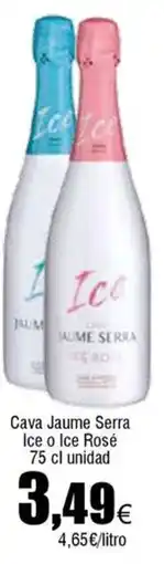FROIZ Cava Jaume Serra Ice o Ice Rosé oferta