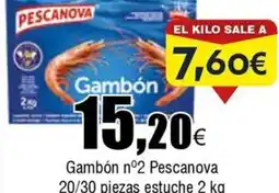 FROIZ PESCANOVA Gambón nº2 20/30 piezas estuche oferta