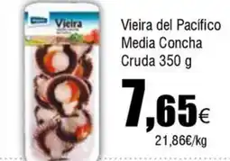 FROIZ Vieira del Pacífico Media Concha Cruda oferta