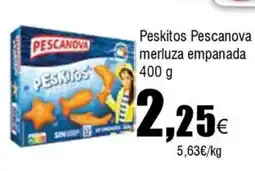 FROIZ PESCANOVA Peskitos merluza empanada oferta