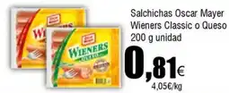 Cash FROIZ Salchichas Oscar Mayer Wieners Classic o Queso oferta