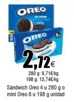 Cash FROIZ OREO Sándwich Oreo 4 u o mini 6 u oferta