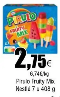 Cash FROIZ Pirulo Fruity Mix Nestlé 7 u oferta