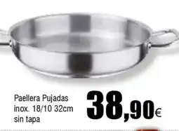 Cash FROIZ Paellera Pujadas inox. 18/10 32cm sin tapa oferta