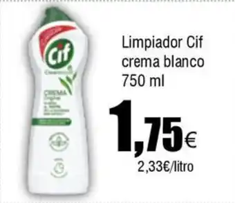 Cash FROIZ CIF Limpiador crema blanco oferta