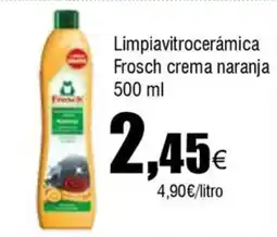 Cash FROIZ FROSCH Limpiavitrocerámica crema naranja oferta