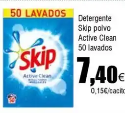 Cash FROIZ SKIP Detergente polvo Active Clean 50 lavados oferta