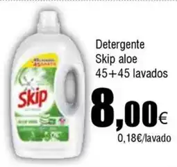 Cash FROIZ SKIP Detergente aloe 45+45 lavados oferta