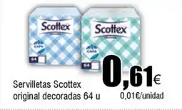 Cash FROIZ SCOTTEX Servilletas original decoradas 64 u oferta