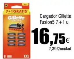 Cash FROIZ GILLETTE Cargador Fusion5 7+1 u oferta