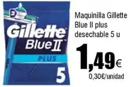 Cash FROIZ GILLETTE Maquinilla Blue II plus desechable 5 u oferta