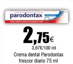 Cash FROIZ PARODONTAX Crema dental frescor diario oferta