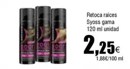 Cash FROIZ Retoca raíces Syoss gama oferta