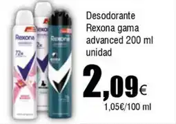 Cash FROIZ REXONA Desodorante gama advanced oferta