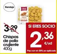 Eroski Chispas de pollo crujiente oferta