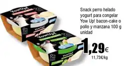 Cash FROIZ Snack perro helado yogurt para congelar Yow Up! bacon-cake o pollo y manzana oferta