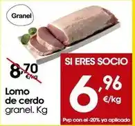 Eroski Lomo de cerdo oferta